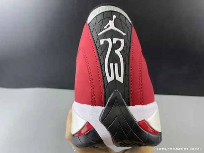 Official Maikesneakers RETRO 487471-006 TORO RED JORDAN 14 AIR GYM 0405